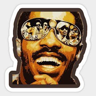 Stevie Wonder 73 Glasses Moment Sticker